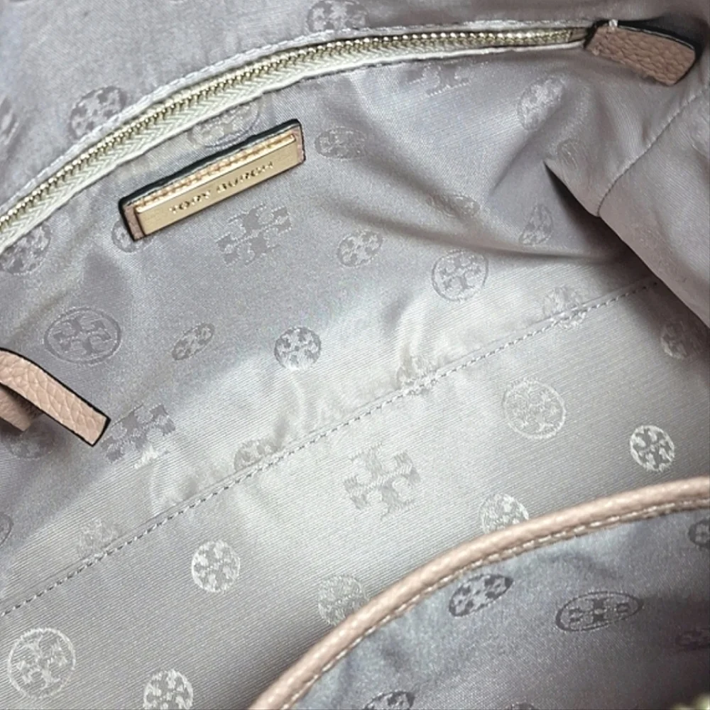 Tory Burch Dusty Rose Leather Satchel with Tassel - Picture 13 of 15